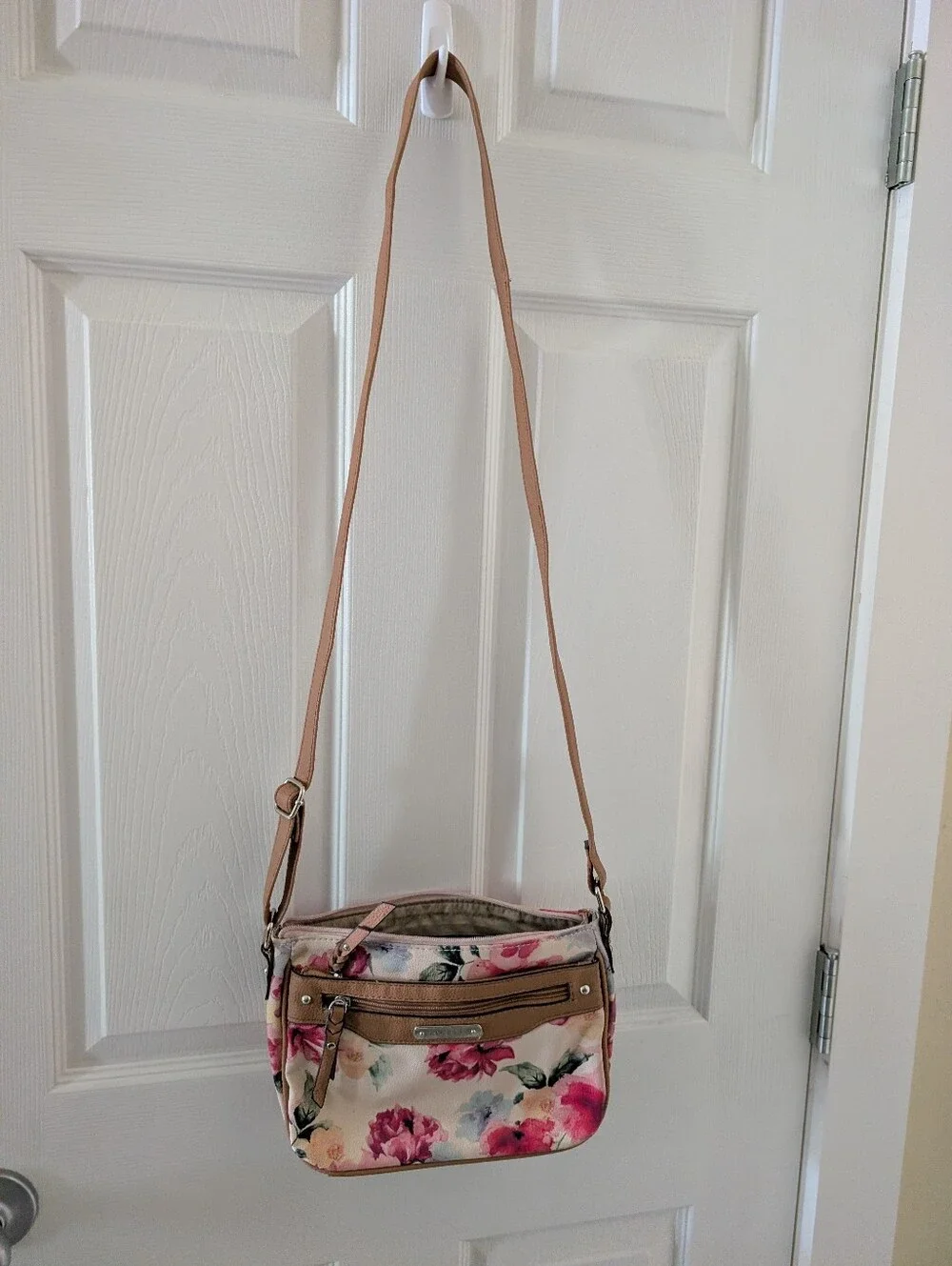 Rosetti Floral Crossbody Bag in Pink and Cream